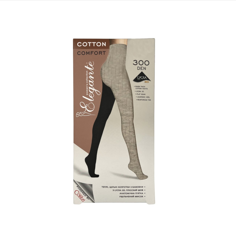 Колготки жіночі Elegante Cotton 300/1 Den
