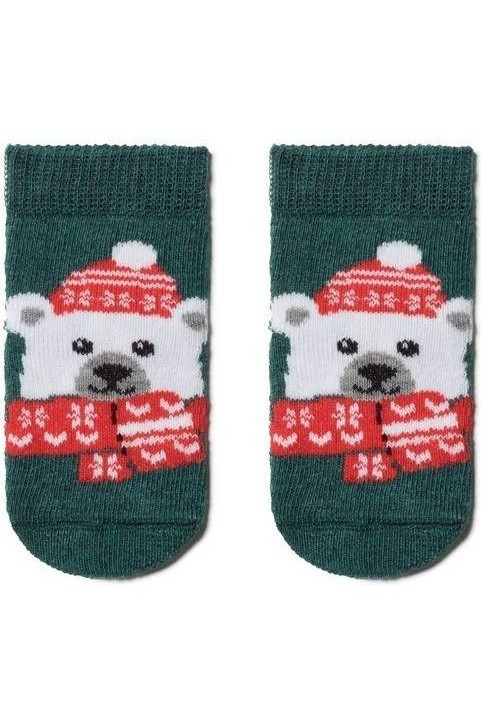 Носки детские Conte-kids Новогодние 19С-87СП (442) "Белый мишка"