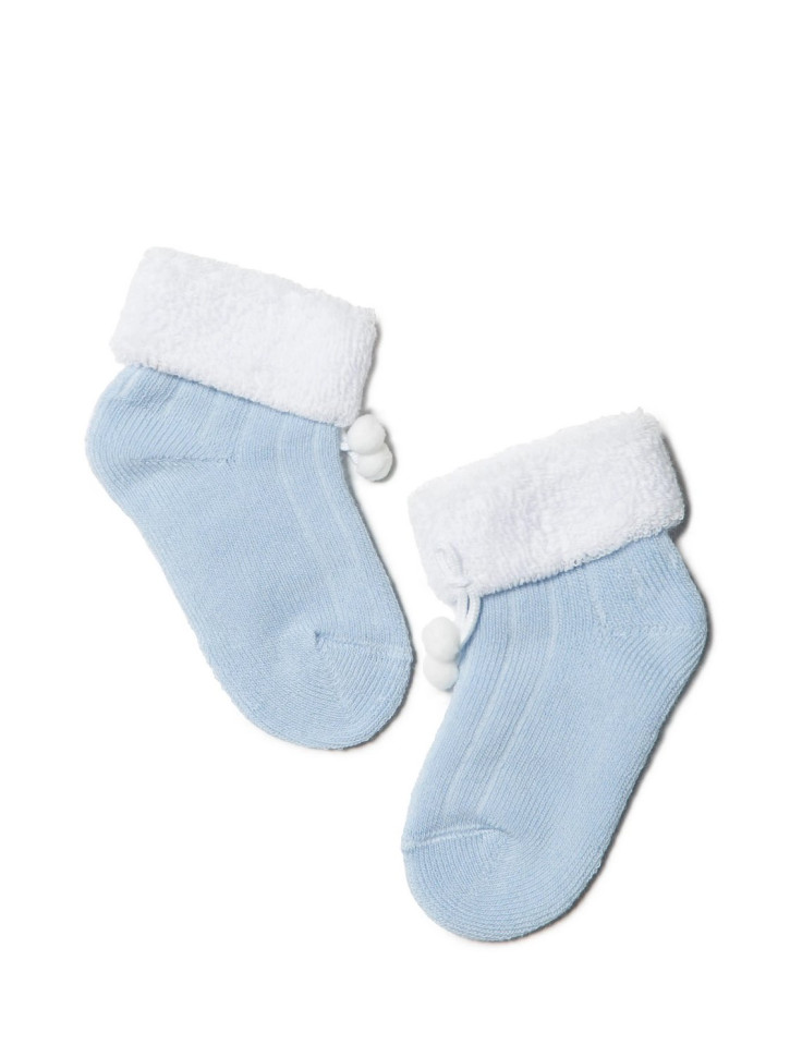 Шкарпетки дитячі Conte-kids Sof-tiki 15С-4СП (212) махрові з відворотом декор