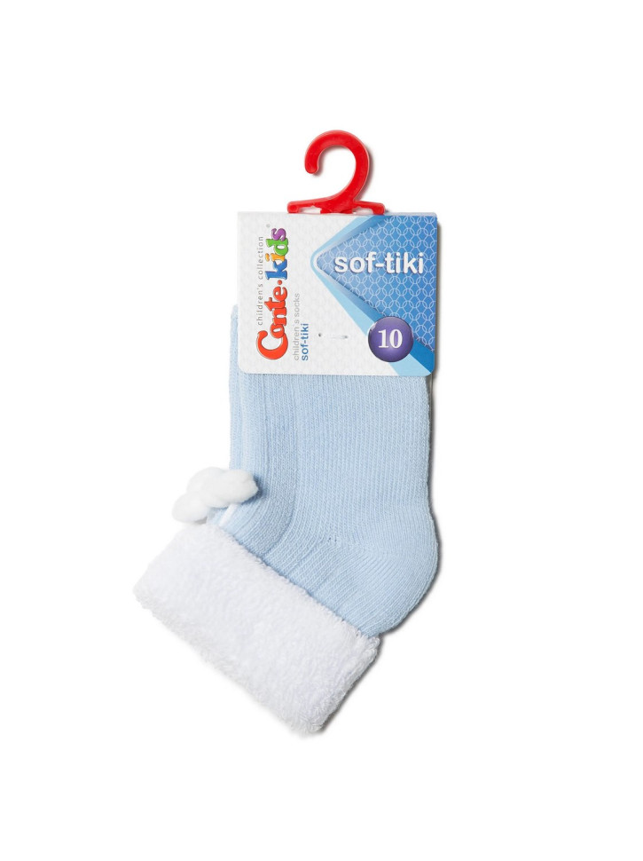 Шкарпетки дитячі Conte-kids Sof-tiki 15С-4СП (212) махрові з відворотом декор