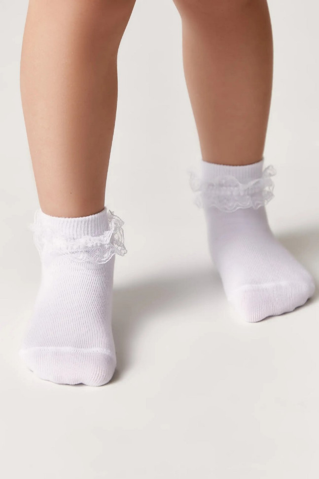 Носки детские Conte-kids Tip-top 7С-11СП (000) с кружевной лентой