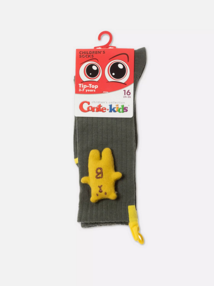 Носки детские Conte-kids Tip-top 20С-170СП (574) удлиненные из хлопка с декоративными игрушками