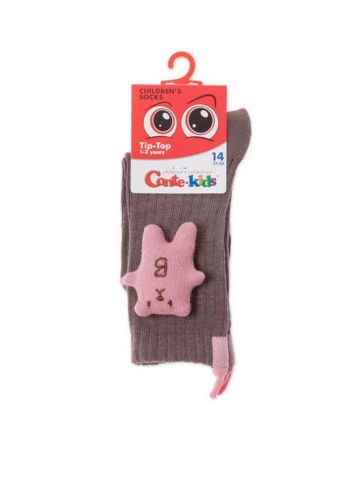 Носки детские Conte-kids Tip-top 20С-170СП (574) удлиненные из хлопка с декоративными игрушками