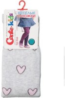 Колготки дитячі Conte-kids TIP-TOP (510) бавовняні з малюнком "Сердечки"