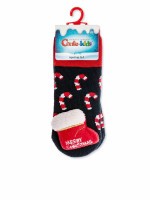 Шкарпетки дитячі Conte-kids Новорічні 19С-79СП (521) махрові з аплікацією «Sweets»