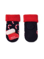 Шкарпетки дитячі Conte-kids Новорічні 19С-79СП (521) махрові з аплікацією «Sweets»