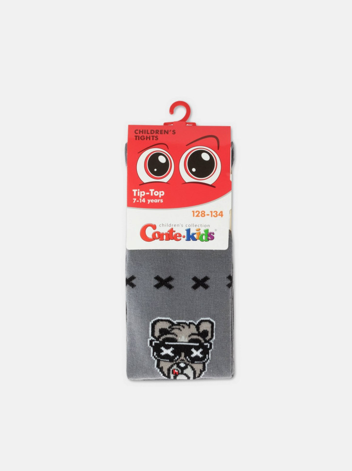 Колготки дитячі Conte-kids TIP-TOP (558) бавовняні з малюнком «Bear»