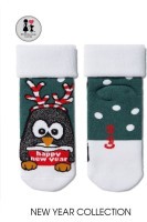 Носки детские Conte-kids Новогодние махровые 18С-88СП (379) "Пигвин"