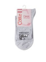 Носки женские Conte Classic 17С-183СП с пикотом «Puppy»