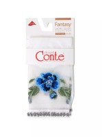Шкарпетки жіночі Conte Fantasy (138) поліамідні з пікотом із люрексу