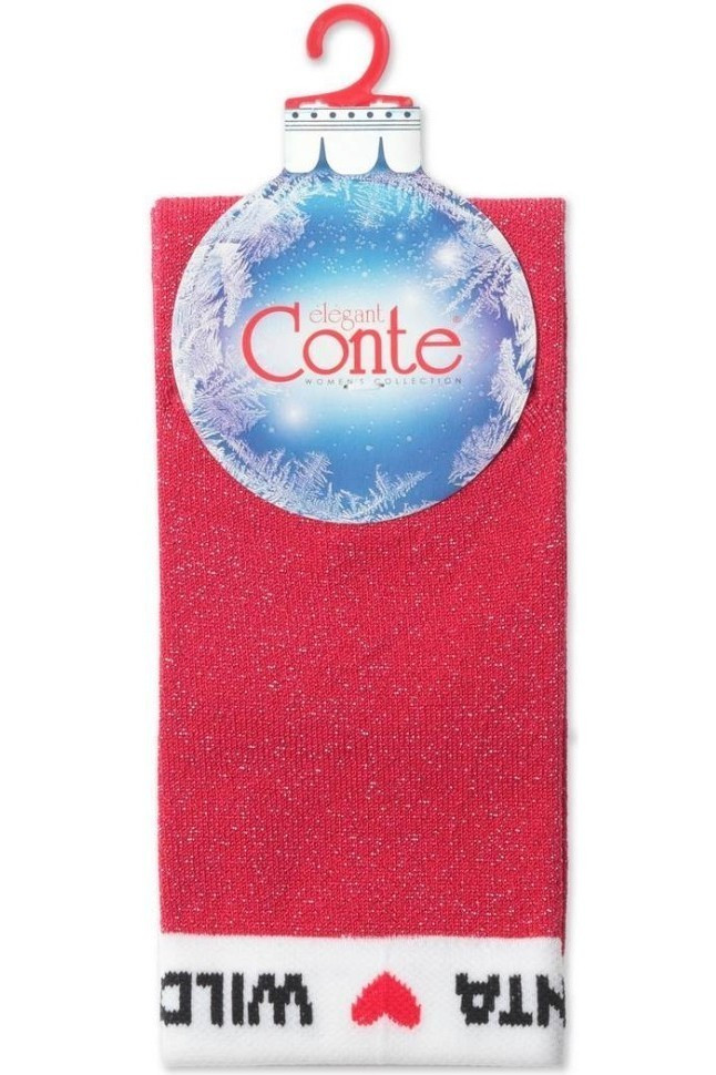Носки женские Conte Новогодние 21С-83СП (284) с люрексом Wild about Santa
