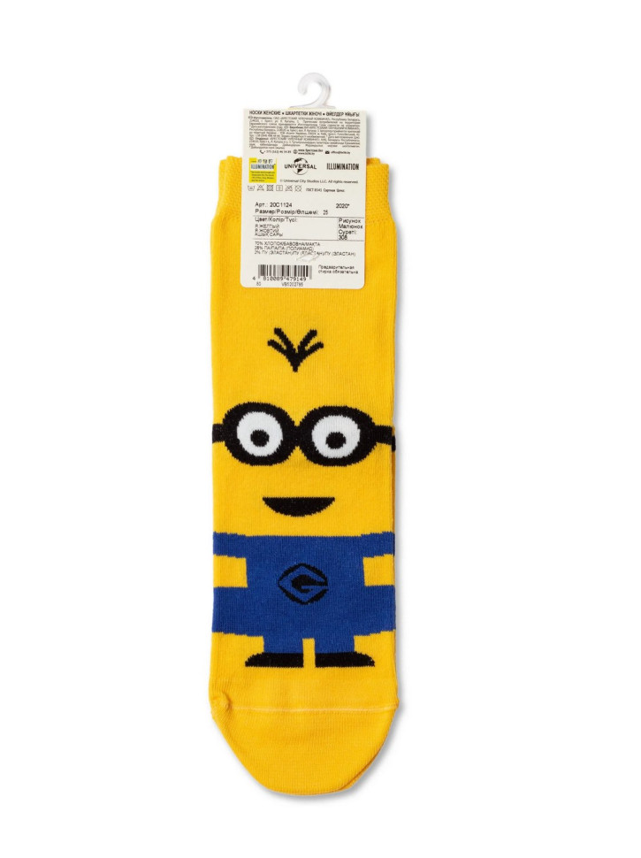 Шкарпетки жіночі Брестські MINIONS 1124 (308) (середньої довжини)