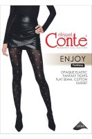 Колготки женские Conte Fantasy Enjoy в прозрачный горошек