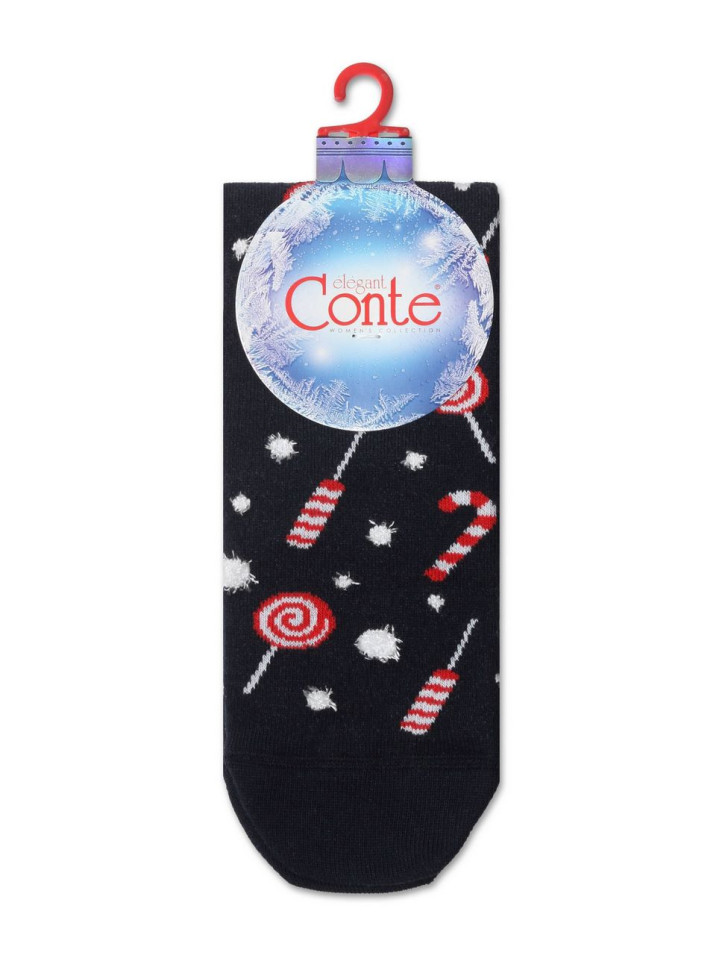 Носки женские Conte Новогодние 20С-34СП (521) с пушистой нитью «Sweets»
