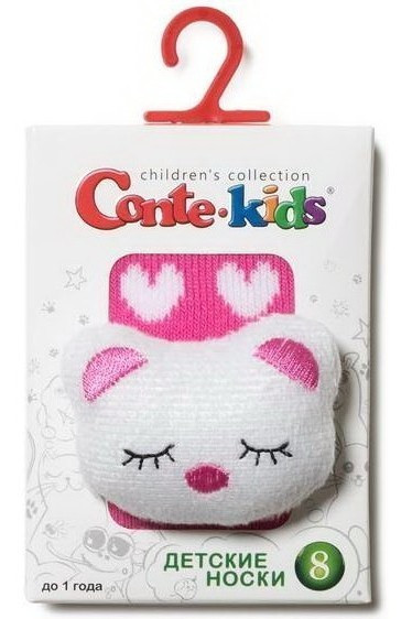 Носки детские Conte-kids Sof-tiki 18С-263СП (402) махровые с апликацией Котик
