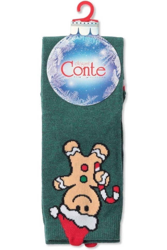 Носки женские Conte Новогодние 21С-76СП (652) с пикотом Biscuits