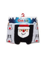 Колготки дитячі Conte-kids новорічні 19С-98/1СП (538) "Санта-Клаус" з пухнастою ниткою і помпоном